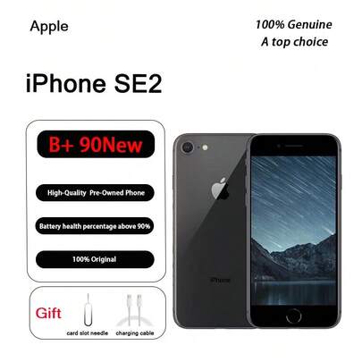 Apple iPhone SE2 usado, casi nuevo, equipado con pantalla LCD panorámica multitáctil de 4.7 pulgadas (diagonal), salud de la batería superior al 90%, teléfono de respaldo.