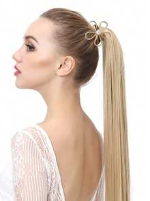 1pc/3pcs Women Metallic Five Petal Flower & Faux Pearl Hair Scrunchies, Fashion Luxury Hair Accessories, Suitable For Summer Beach Vacation Hair Ties Ponytail Holders Hair Elastics Hair Rope,Luxury Glam Hair Accessories For Women,Valentine's Day Gifts