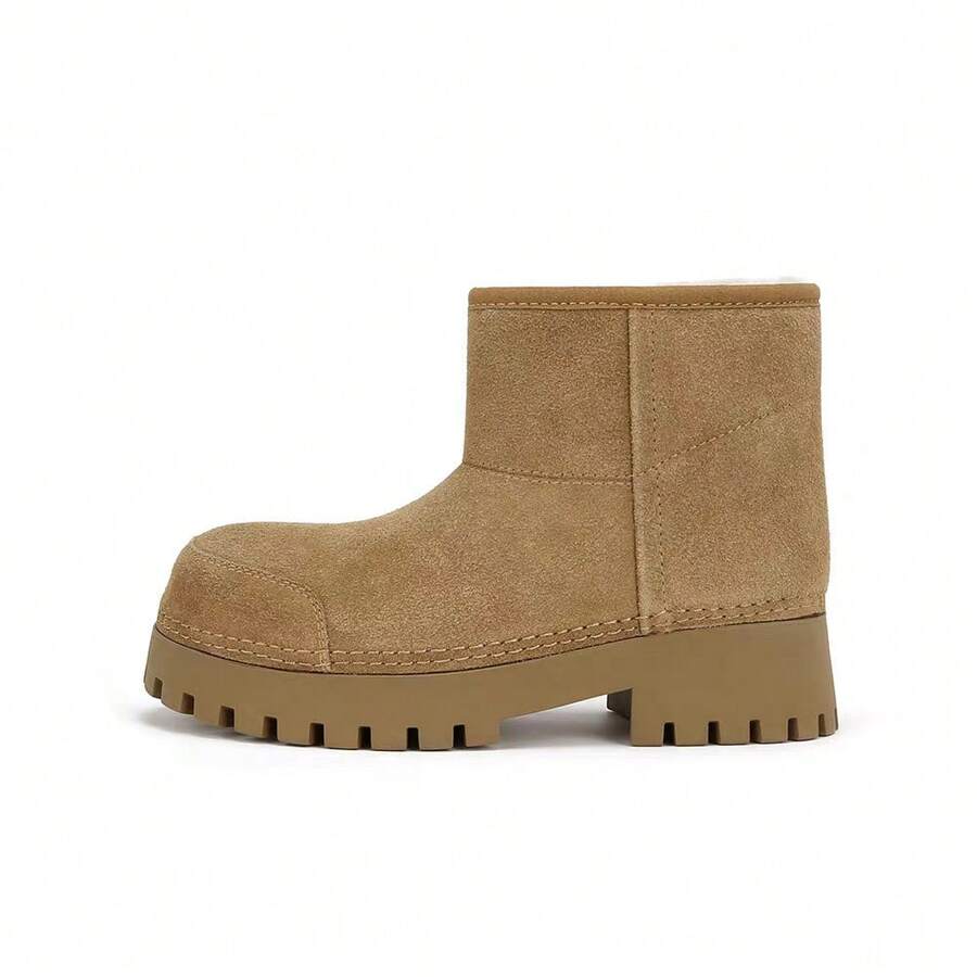 Women Snow Sneakers - Brown - View 1