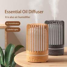 Diffuseur d'huiles essentielles et humidificateur à ultrasons, évidé 7 couleurs, silencieux, arrêt automatique, convient pour la maison, la chambre, le salon, le bureau - Multicolore - Voir 4