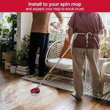 GSYY [2 Pack] Scrub Bres Flooing Br Scrubber Replacemen Cpatible For O Cedar EaW 1-Tank In Mop Stem Scrub Br Attacent Foing Bathro  Tub And Tile - màu đen - Xem 6