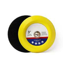 2 almohadillas para orejas de respaldo de gancho y bucle de 3 pulgadas de 5/16 a 24 hilos, almohadilla de lijado angular, accesorios de pulido de lijado - 3''-2 piezas - Ver 10