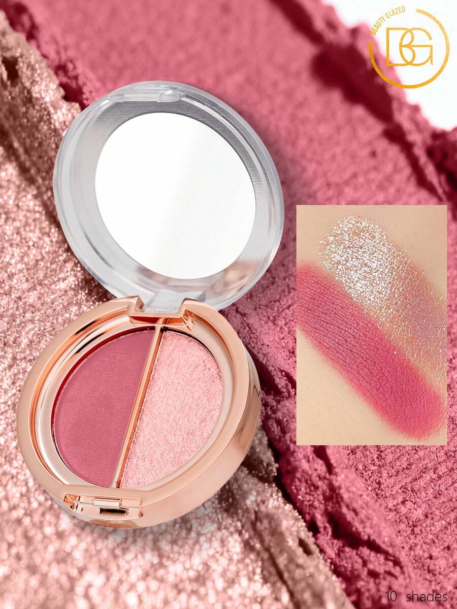 beauty glazed Dual-Color Eyeshadow Palette, High Pigment Eyeshadow, Matte & Metallic Finish Eyeshadow Powder, Waterproof & Long-Lasting Eye Makeup - #03 - View 1