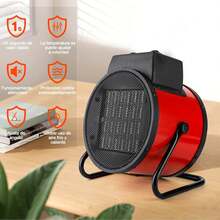 Calentador de Espacio de 2000, Calentador Portátil para Hogar, Calentador Eléctrico con Termostato Protección Sobrecalentamiento, para Oficina, Obras, Talleres, Camping, Garajes - 1 - Ver 3