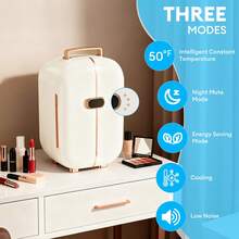 TABU Electric Skincare Fridge With Uniform Cooling & 360° Drying, White - US B Type Plug(110-127V) - View 7