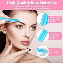 5PCS Eyebrow Razor Multipurpose Exfoliating Dermaplaning Tool For Face Facial And Eyebrow Shaper With Precision Cover For Women Men Easy To Use - 5 cái - Xem 3