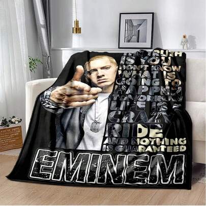Hip-Hop Singer Throws Blanket For Couch Sofa Travel Home Hiking Picni Bed Beding Super Soft Flannel Blanket Birthday Gift#Color_28,Size_100X150CM
