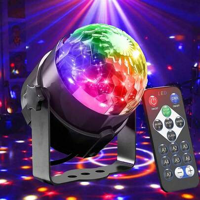USB Powered LED Disco Ball Projector - Portable Multi-Color Lighting For Parties, Christmas, And Outdoor Events