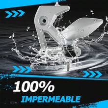 Pie delantero derecho para motocicleta, color negro, compatible con Italika 250z/250sz - Negro - Ver 7