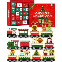 Advent Calendar 2025 - 24 Days Magnetic Wooden Animal Train Set Advent Calendar 2025, Countdown Calendar Gifts Montessori Train Stocking Stuffer Toddlers, And - 聖誕節 - 查看 1