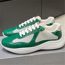 2025 New Breathable Low-Top Casual Men's Sneakers With Cushioning And Pressure Relief - màu xanh lá - Xem 12