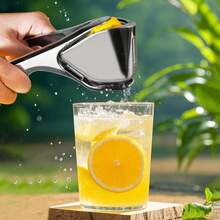 Handheld Stainless Steel Lemon & Citrus Juicer – Manual Fruit Press, Easy To Clean - 銀色 - 查看 1
