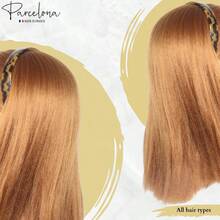 New Parcelona French  - Diadema flexible de acetato de celuloide para niñas y mujeres - cafamarillonegro - Ver 4