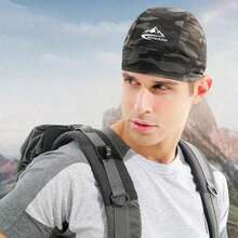 1PC Sunscreen Ice Silk Cycling Hat Outdoor Sports Quick Drying Breathable Sunshade Guapi Hat Versatile Men's Headset Hat - Ngụy trang xanh lá cây - Xem 5