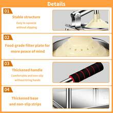 Manual Orange Juicer Made Of 304 Stainless Steel With Minimalist Design And Compact EVA Handle. - Silver - View 9