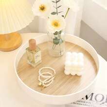 1PC Fashionable Simple Decoration Tray Porch Key Vase Display Decoration Dresser Fragrance Perfume Cosmetics Storage Tray - Multicolor - View 3