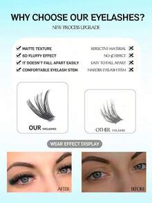 全新平台热销：单簇假睫毛，每包270/290/300片，浓密型混搭，30D+40D+50D/40D+60D+80D/60D+80D+100D，D型卷翘，长度10-16毫米，DIY睫毛簇，打造自然妆效，浓密纤长，超柔软轻盈，可重复使用，单根假睫毛，睫毛嫁接套装 - 綠色 - 查看 7