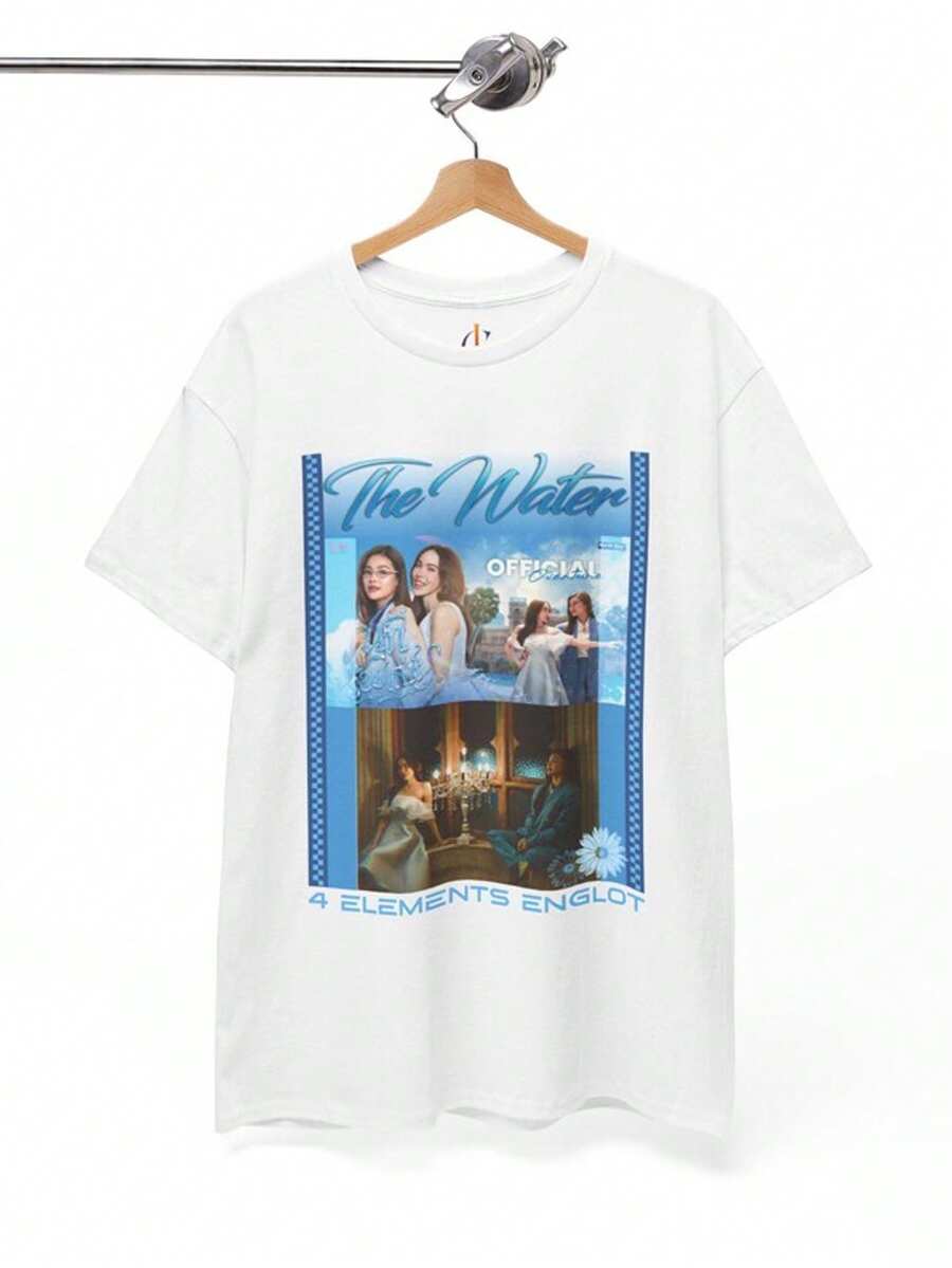 Eye-Catching Girls Love T-Shirt The Water 4Elements GL Series Charlotte Austin & Engfa Waraha - 白色 - 查看 1