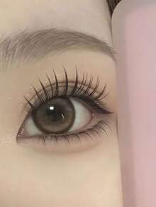 36 de gene fără lipici, gene segmentate moi 3 în 1, gene reutilizabile cu aspect natural, fără lipici, potrivite pentru începători, pot fi purtate zilnic, pentru spectacole, muncă, întâlniri, cosplay de Halloween, extensii de gene, stil coreean - C - Vizualizare 3