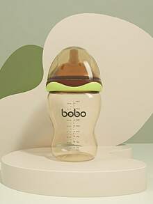 1pc Wide Mouth PPSU Baby Bottle, Anti-Colic Anti-Reflux Newborn 0-6 Months Feeding Bottle, Breastfeeding Simulation PPSU Bottle - Green - View 13