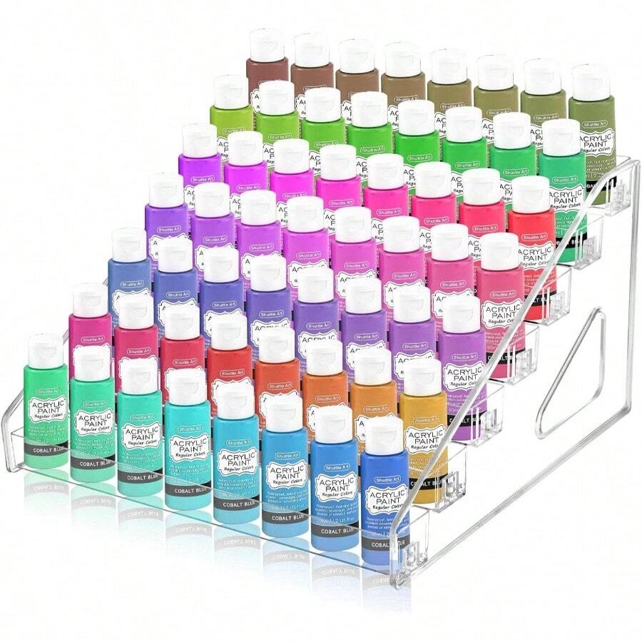 Paint Organizer, Miniature Paint Holder Layers Paint Storage Rack ...