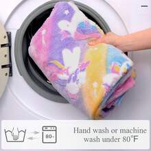 A Flannel Luminous Blanket With Cosmic Elements, A Children's Cover Blanket. It Uses High-Quality Flannel Fabric, Which Is Soft And Skin-Friendly, And Is More Suitable For Children To Use, As If They Are In The Vast Universe, And The Romance Of The Night Begins From This Moment. - Multicolor - View 8