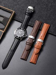 一套黑色鳄鱼纹PU皮革表带，兼容男女通用款Galaxy S2 S3 Classic/Watch 3 45mm/41mm、Galaxy GT 2 42mm/46mm、Bip/Active 2 40mm/44mm，快拆设计，适用于Watch 5/4/3/Gear S3/Watch 4/3/GT2-3 Pro Sport、Amazfit GTR 4/GTS 20mm/22mm，可作为2025年新年和情人节礼物。 - 黑色2 - 查看 2