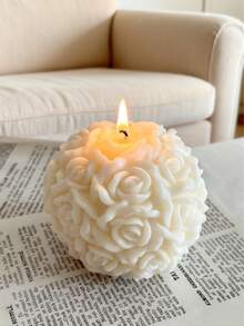 Valentine's Day Rose Bear Aromatherapy Candle,Heart,Rose Shaped Sentend Candle,Valentine's Lovely Decoration Wedding Partner Hand Gift Home Decoration,Valentine's Day Gift,Birthday Present,Christmas Decorations,Christmas Decor,Christmas Gifts,Room Decor,Valentine's Day,Valentines,Valentines Candles Graduation - Multicolor - View 10