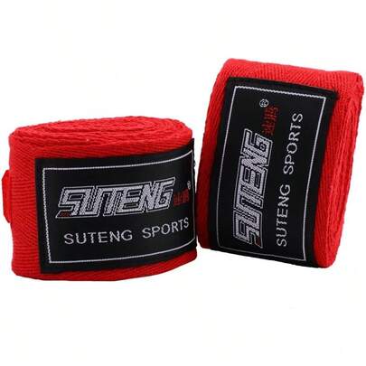 Tbest Accesorios para Boxeo,1 par de Boxeo elástico Envoltura de Mano para Boxeo Kickboxing Muay Thai Vendas de Boxeo Vendaje elástico de algodón para 4 Colores Opcional
