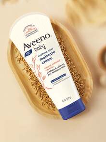 Aveeno 227克/8.01盎司婴儿舒缓保湿霜，乳液质地，柔滑易涂抹，轻盈不油腻，深层补水，缓解干燥，适合婴幼儿肌肤，韩国化妆品