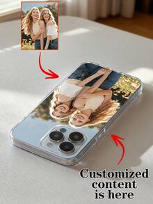 Customized Wedding Photo Matte Black Soft Full Coverage Phone Case Compatible With Samsung A14/A52s, XR/11/13 - Clear - View 6