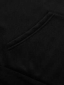 Jesus Progress Fashion Men's Casual Long-Sleeved Hooded Pullover Sweatshirt (250g Polyester) Is Suitable For Outdoor Sports And Is An Ideal Choice For Autumn And Winter Printing - 黑色 - 查看 3