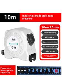 Glow In The Dark Tape Measure With Self-Lock Function, Heavy-Duty & Shockproof For Contractors And DIY Projects, Rubber Shockproof Case For Construction, Carpentry, Low-Light Conditions - Glowing Tape Measure With Self-locking Function - View 12