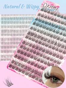 156Pcs D Curl Natural Lash Extension Kit156Pcs Lash Clusters Kit Wispy Eyelash Extensions,Uitable For Travel, Daily Wear For Beginners, Weddings, Dates, Parties, Festivals, Very Suitable For - D - View 4