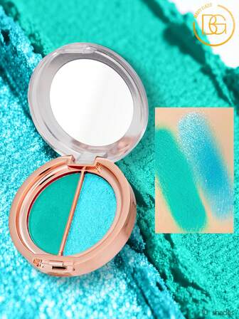 beauty glazed Sombra de ojos de doble color, paleta de maquillaje de ojos de alta pigmentación, sombra de ojos en polvo mate, brillante y metálica, resistente al agua y duradera
