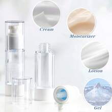 1pc 50ml Transparent Airless Bottle, Vacuum Lotion Travel Bottle, Refillable Cosmetic Container, Cream Dispenser, Vacuum Cosmetic Travel Bottle, Suitable For DIY Foundation, Gel, Essence, Moisturizer - Clear - View 6