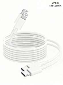 1-3 Packs 3.3ft Apple Charging Cable, Compatible With IPhone Charger Cable, USB-C To Lightning Fast Charging, Compatible With Iphone 14/13/12/11/11Pro/11Max/X/XS/XR/XS Max/8/7, Compatible With IPad Lightning - White - View 11