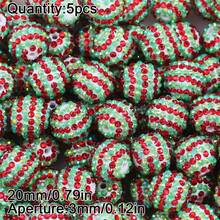 5 piezas de cuentas de rhinestone brillante de 20mm, adecuadas para hacer joyas DIY, incluyendo la creación de pulseras y pendientes, cuentas para hacer joyas - Hazlo tú mismo - Ver 31
