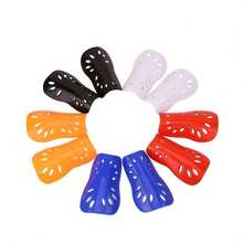 1 Pair Football Shin Guards, Hollow Leg Pads For Soccer Training And Match, Sports Protective Gear - Multicolor - View 2