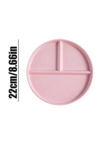 1/4pcs, Split Quantitative Plates, Split Plates, Fat-Reducing Plates, Three Compartments, Anti-Drop Plastic Plates, School Plates, Microwave And Dishwasher , Suitable For Weight Management