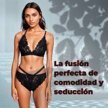 Sexy Lingerie Set With Adjustable Straps For Women - 紅色 - 查看 3