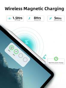 兼容第二代 Apple Pencil（支持磁吸无线充电），Apple Pencil 含充电线，兼容 iPad A16/10/9/8/7/6、iPad Mini 7/6/5、iPad Air 5/4/3、iPad Air 11 英寸 M3/M2、iPad Air 13 英寸 M3/M2、iPad Pro 11 英寸 M5/M4/4/3/2/1、iPad Pro 12.9 英寸 6/5/4/3、iPad Pro 13 英寸 M5/M4，90mAh - 白色 - 查看 4