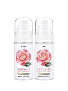 Spray y acondicionador sin enjuague con queratina - Antiencrespamiento y nutrición profunda, repara puntas abiertas y roturas - Con extracto de camelia y vitamina E, apto para cabello rizado, seco y dañado