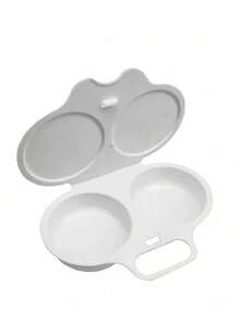 1pc Microwave Egg Cooker, Egg Boiler, Egg Steamer Mold. Easy Clean Microwave Egg Maker - Non-Stick Coating, 2 Cup Round Egg Maker, Easy To Clean, Perfect Shape, Quick Cooking, Healthy Cooking Gadget For Kitchen And Dining - Multicolor - View 4