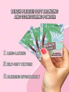 MISSLYN - Beach Please! Soft Bronze Contouring Powder, Matte Bronze Powder, High Color Payoff, Fine Smooth Texture, With Mirror, Face Contouring Bronzer, Long-Lasting Makeup, Lightweight & Breathable, Smooth Application, Makeup Brand, Face Makeup, Suitable For Women And Girls, Essential For Winter, Y2K Style, Fashionable & Versatile, Great Birthday Gift, Valentine's Day Gift, Party Essential, New Year Gift, Best Color, Cruelty-Free & Vegan - #68 Wildfire Ash - 查看 5