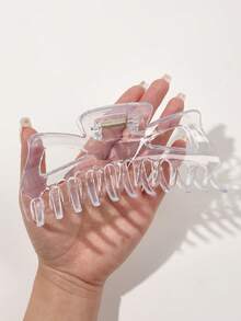 Transparent Hair Claw Casual Claw Clips Hair Clips Hair Jaw Clip Hair Clamps Hair Clutch Hair Catcher Clip Fall Winter Hair Accessories For Women For Vacation Outfits Woman - Clear - View 3