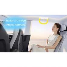 Ganchos para asiento trasero de coche, organizadores para bolsos, bolsos, abrigos, gancho para el techo, asas de agarre, ganchos de ayuda para niños mayores, se adapta a Tesla modelo 3, modelo Y X - Blanco y rosa (White and Pink) - Ver 3