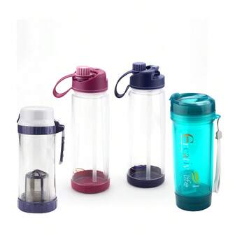 多种容量可选的简约双层吸管杯，带茶漏，适合学生和上班族使用