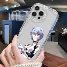 Funda para teléfono con diseño futurista de personaje de anime. Compatible con teléfonos ,  17,  16 Pro Max,  15 Pro Max,  13 y  12. Fabricada en TPU para una protección eficaz contra golpes y caídas. Un regalo ideal para familiares, amigos, seres queridos, parejas y para Navidad. - transparente - Ver 5
