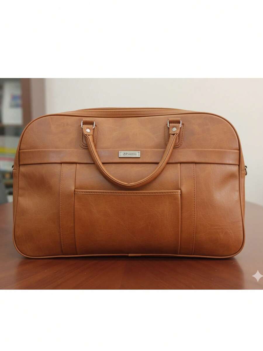Asaloog Large Spacious Travel Bag Ref: HWJ - Camel - View 1